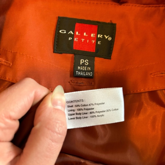 y2k Vintage Orange Trench Coat - Picture 7 of 7